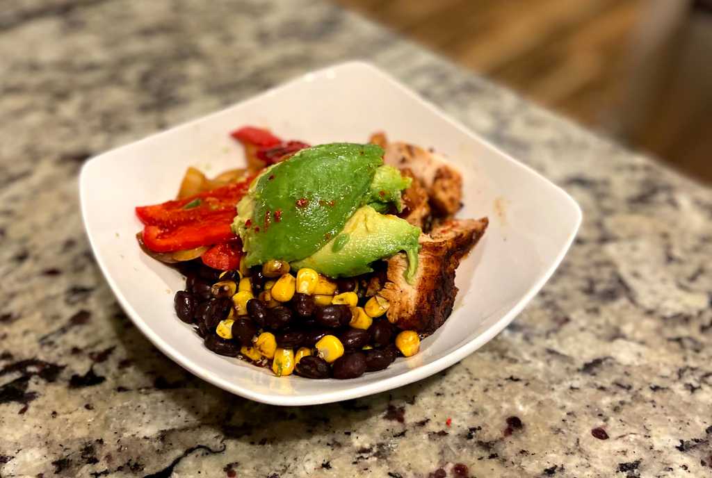 chicken fajita bowl