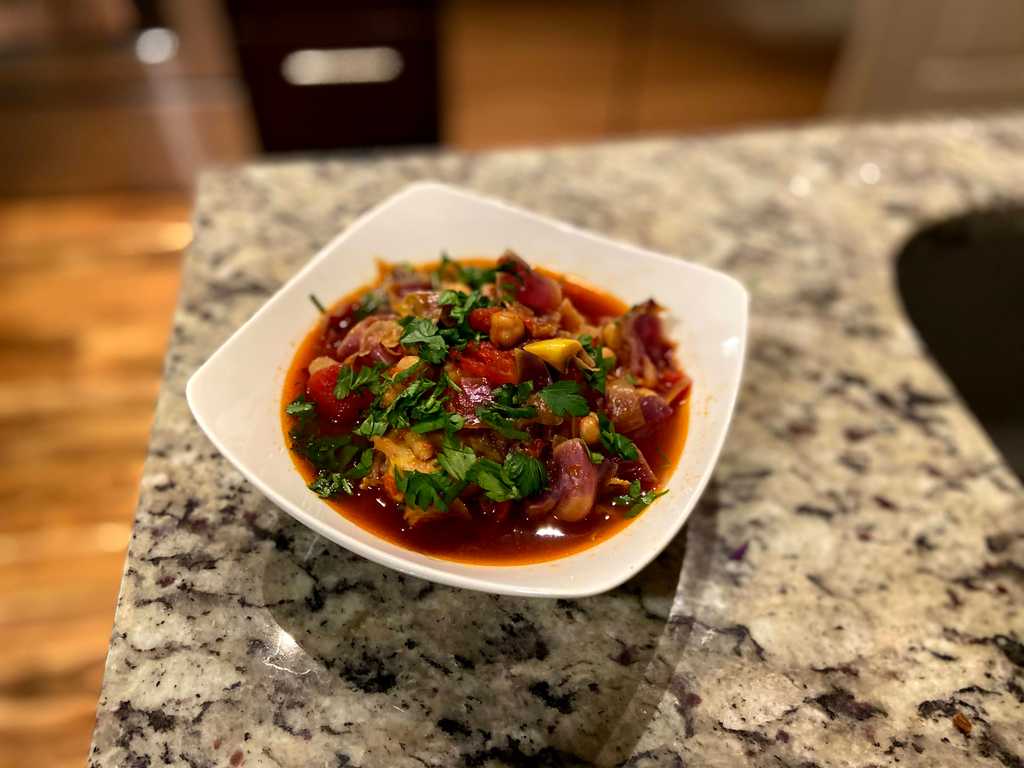 Chicken and tomato stew