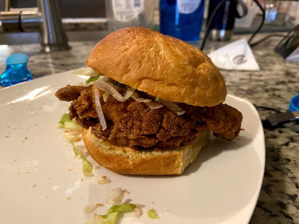 Fried chicken sandwich